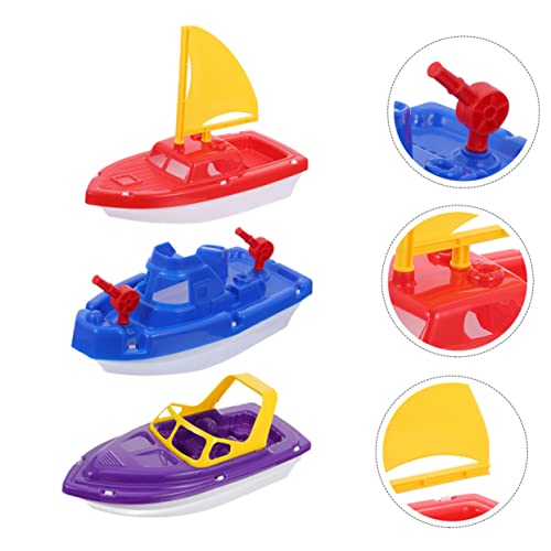 TOYANDONA 3 Stück Teiliges Badeboot aus Robustem Kunststoff Wasserfestes Outdoor Strandspielzeug für Junge Mädchen und Kleinkinder Geeignet für Badewanne Pool und TOYANDONA 3 Stück Teiliges Badeboot aus Robustem Kunststoff Wasserfestes Outdoor Strandspielzeug für Junge Mädchen und Kleinkinder Geeignet für Badewanne Pool und von TOYANDONA
