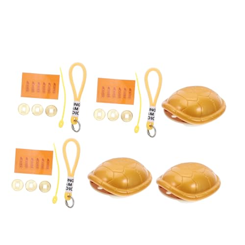 TOYANDONA 3 Stück Teiliges Feng Shui Schildkrötenpanzer Divinationsset mit Glücksmünzen Dekoratives Chinesisches Orakelspielzeug für Gesundheit Wohlstand Kultivierte Entspannung und TOYANDONA 3 Stück Teiliges Feng Shui Schildkrötenpanzer Divinationsset mit Glücksmünzen Dekoratives Chinesisches Orakelspielzeug für Gesundheit Wohlstand Kultivierte Entspannung und von TOYANDONA