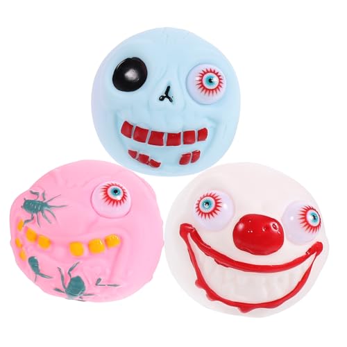 TOYANDONA 3 Stück Teiliges Halloween Stressabbau Elastische Zombie-Squeeze Bälle aus Langlebigem PVC Grün-rosa-weiß Sensorisches Druckentlastungs Partyspaß und Entspannung TOYANDONA 3 Stück Teiliges Halloween Stressabbau Elastische Zombie-Squeeze Bälle aus Langlebigem PVC Grün-rosa-weiß Sensorisches Druckentlastungs Partyspaß und Entspannung von TOYANDONA