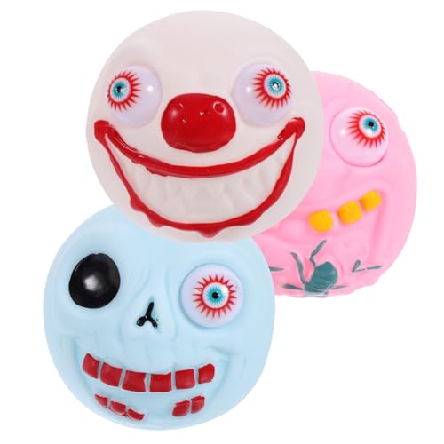 TOYANDONA 3 Stück Teiliges Halloween Stressball Gruseligen Augäpfeln Elastisches Handspielzeug zum Drücken und Entspannen Bunte Squeeze-bälle für Halloweenparty und Dekompressionsspaß TOYANDONA 3 Stück Teiliges Halloween Stressball Gruseligen Augäpfeln Elastisches Handspielzeug zum Drücken und Entspannen Bunte Squeeze-bälle für Halloweenparty und Dekompressionsspaß von TOYANDONA