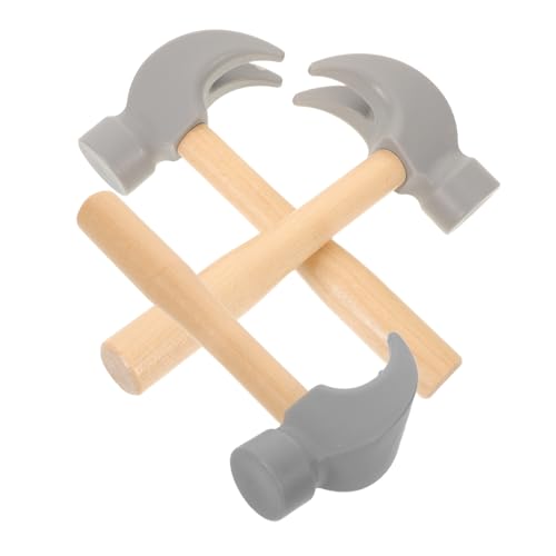 TOYANDONA 3 Stück Teiliges Holzspielzeug Hammer Montessori Lernspielzeug Holzhammer Simulation Leichter Holzklopfer für Kleinkinder Pädagogisches Rollenspiel Geburtstagsspielzeug TOYANDONA 3 Stück Teiliges Holzspielzeug Hammer Montessori Lernspielzeug Holzhammer Simulation Leichter Holzklopfer für Kleinkinder Pädagogisches Rollenspiel Geburtstagsspielzeug von TOYANDONA