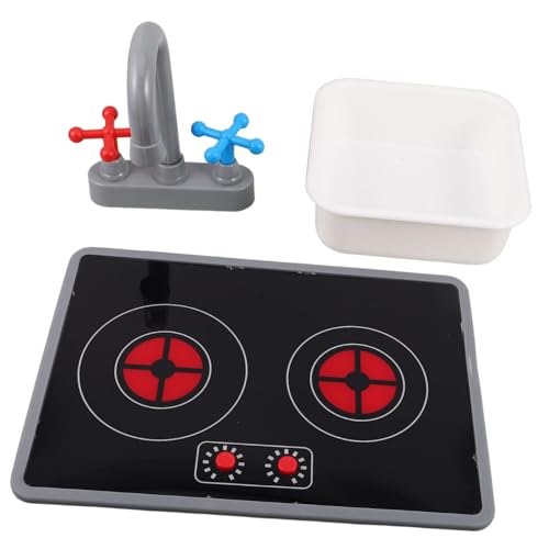TOYANDONA 3 Stück Teiliges Küchenspielzeug mit Elektronischem Induktionskochfeld Realistischen Licht und Soundeffekten Inklusive Wasserhahn und Eckigem Spülbecken aus Robustem Kunststoff TOYANDONA 3 Stück Teiliges Küchenspielzeug mit Elektronischem Induktionskochfeld Realistischen Licht und Soundeffekten Inklusive Wasserhahn und Eckigem Spülbecken aus Robustem Kunststoff von TOYANDONA