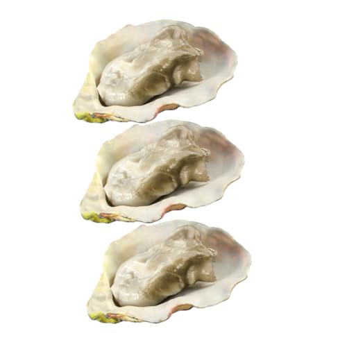 TOYANDONA 3 Stück Teiliges Künstliche Austern Modell Realistische Simulation Meeresfrüchte Deko Props für Restaurant Fotografie Langlebig und Formstabil TOYANDONA 3 Stück Teiliges Künstliche Austern Modell Realistische Simulation Meeresfrüchte Deko Props für Restaurant Fotografie Langlebig und Formstabil von TOYANDONA