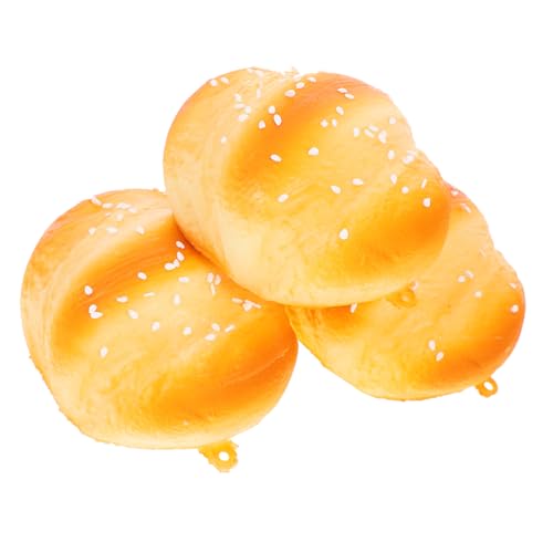 TOYANDONA 3 Stück Teiliges Künstliches Brot aus PU Material Realistische Dekoration für Bäckerei Lehrspielzeug und Fotorequisiten für Brot Modelle TOYANDONA 3 Stück Teiliges Künstliches Brot aus PU Material Realistische Dekoration für Bäckerei Lehrspielzeug und Fotorequisiten für Brot Modelle von TOYANDONA