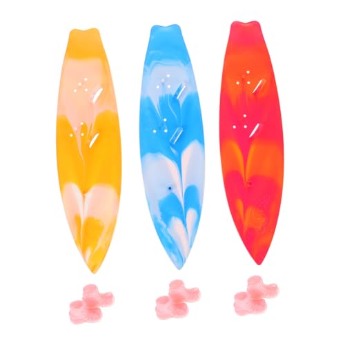 TOYANDONA 3 Stück Teiliges Mini Surfbrett in Blau Magenta und Gelb Kunststoff Surfboard Deko für Puppen Strand und Beachparty Accessoires Langlebige Miniaturmodelle für Beachy Decor Beach TOYANDONA 3 Stück Teiliges Mini Surfbrett in Blau Magenta und Gelb Kunststoff Surfboard Deko für Puppen Strand und Beachparty Accessoires Langlebige Miniaturmodelle für Beachy Decor Beach von TOYANDONA