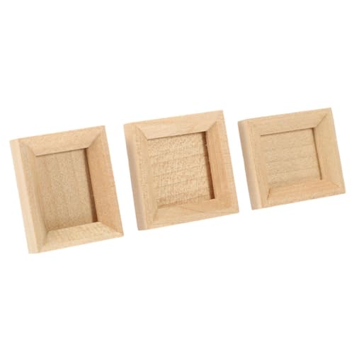 TOYANDONA 3 Stück Teiliges Miniatur Bilderrahmen aus Holz für Puppenhaus DIY Zubehör Unvollendete für Kreative Bastelprojekte für Miniatur Szenen und Boxen TOYANDONA 3 Stück Teiliges Miniatur Bilderrahmen aus Holz für Puppenhaus DIY Zubehör Unvollendete für Kreative Bastelprojekte für Miniatur Szenen und Boxen von TOYANDONA