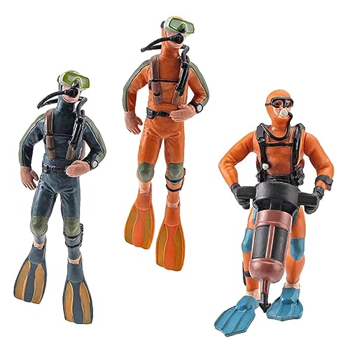 TOYANDONA 3 Stück Teiliges Miniatur Taucher Modell Aquarium Deko Figur Realistische Unterwasser Taucher Statue Langlebige Detailreiche Fischbecken Dekoration für Sandtisch und Aquarien TOYANDONA 3 Stück Teiliges Miniatur Taucher Modell Aquarium Deko Figur Realistische Unterwasser Taucher Statue Langlebige Detailreiche Fischbecken Dekoration für Sandtisch und Aquarien von TOYANDONA