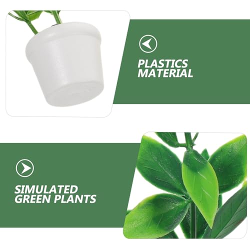 TOYANDONA 3 Stück Teiliges Miniatur-blumenpflanzen- Nordic Stil Miniatur-Bonsai und Grünpflanzen Realistische Kompakte Künstliche Mini-blumenpötte für Puppenhaus Mikro-landschaftsdekoration TOYANDONA 3 Stück Teiliges Miniatur-blumenpflanzen- Nordic Stil Miniatur-Bonsai und Grünpflanzen Realistische Kompakte Künstliche Mini-blumenpötte für Puppenhaus Mikro-landschaftsdekoration von TOYANDONA