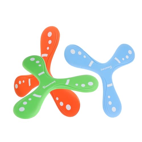 TOYANDONA 3 Stück Teiliges Outdoor flugspielzeug Weicher Wurf bumerang für Leicht zu Werfen Langlebiges Buntes Freizeitspielzeug für Camping und Garten TOYANDONA 3 Stück Teiliges Outdoor flugspielzeug Weicher Wurf bumerang für Leicht zu Werfen Langlebiges Buntes Freizeitspielzeug für Camping und Garten von TOYANDONA
