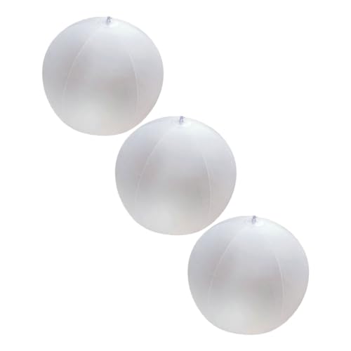 TOYANDONA 3 Stück Teiliges PVC Aufblasbare Strandbälle Halbtransparent für Sommer Poolparty Hochzeitsdeko Foto Requisiten Interaktives TOYANDONA 3 Stück Teiliges PVC Aufblasbare Strandbälle Halbtransparent für Sommer Poolparty Hochzeitsdeko Foto Requisiten Interaktives von TOYANDONA