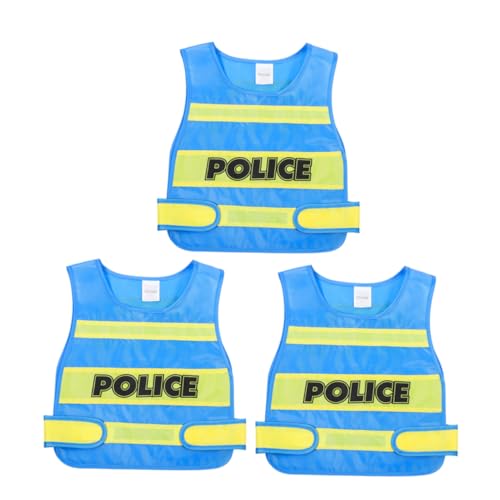 TOYANDONA 3 Stück Teiliges Polizei Kostüm mit Atmungsaktivem Langlebigem Polizeiweste für Fantasievolles Rollenspiel bei Themenpartys und Familienfeiern TOYANDONA 3 Stück Teiliges Polizei Kostüm mit Atmungsaktivem Langlebigem Polizeiweste für Fantasievolles Rollenspiel bei Themenpartys und Familienfeiern von TOYANDONA