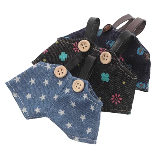TOYANDONA 3 Stück Teiliges Puppen Overalls aus Denim Niedliche Kleidung für Kleine Kuscheltiere Vielseitige DIY Outfits für Bären Passende Puppenkleidung für Verschiedene Zubehör zum TOYANDONA 3 Stück Teiliges Puppen Overalls aus Denim Niedliche Kleidung für Kleine Kuscheltiere Vielseitige DIY Outfits für Bären Passende Puppenkleidung für Verschiedene Zubehör zum von TOYANDONA