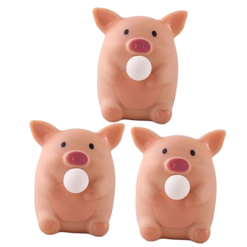 TOYANDONA 3 Stück Teiliges Schwein Quetschspielzeug aus Langlebigem TPR Lustiges Stressabbau Langsamer Rückstellung Niedliches Glücksschweinchen für Partygeschenk und Dekoration TOYANDONA 3 Stück Teiliges Schwein Quetschspielzeug aus Langlebigem TPR Lustiges Stressabbau Langsamer Rückstellung Niedliches Glücksschweinchen für Partygeschenk und Dekoration von TOYANDONA