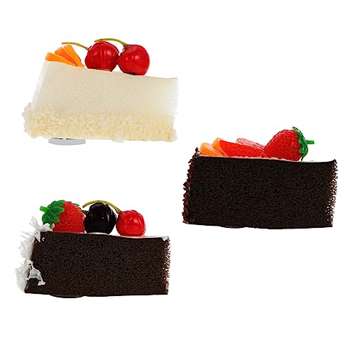TOYANDONA 3 Stück Teiliges Set Simulation PU Butterkuchen Modelle Realistische Tortendekoration für Fotografie Heim Küche Restaurant und Party Dekoration TOYANDONA 3 Stück Teiliges Set Simulation PU Butterkuchen Modelle Realistische Tortendekoration für Fotografie Heim Küche Restaurant und Party Dekoration von TOYANDONA