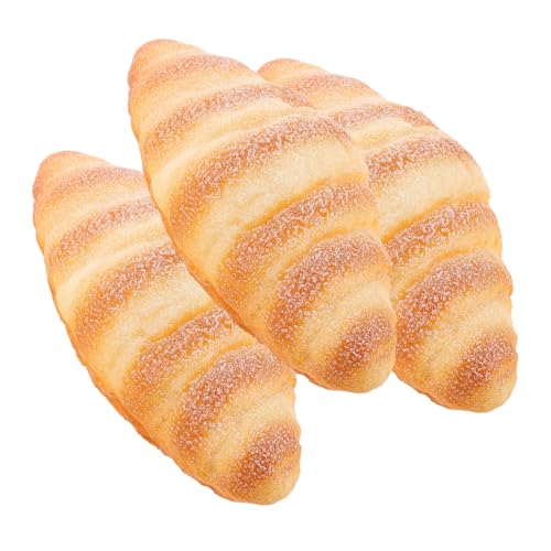 TOYANDONA 3 Stück Teiliges Simulation Brot Realistische Künstliche Brote Leicht und Langlebig für Ladendekoration Vielseitige Tragbare Deko Modelle für Schaufenster und Fotografie von TOYANDONA