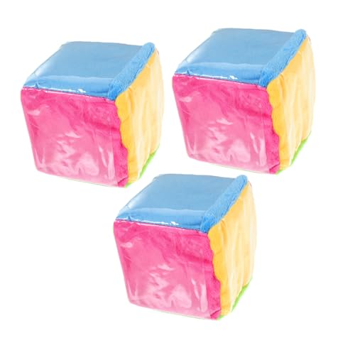 TOYANDONA 3 Stück Teiliges Soft Würfel mit Kartenfächern Farbenfrohe Weiche Lernwürfel für Unterricht Sichere Stoffwürfel für Mathematische Spiele und Familienaktivitäten von TOYANDONA