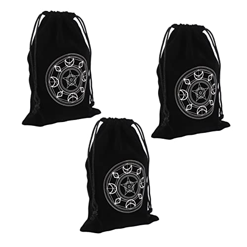 TOYANDONA 3 Stück Teiliges Tarot Aufbewahrungsbeutel aus Hochwertigem mit Muster Leichter Karten Organizer Beutel Kordelzug Tasche für Magische Karten und Orakelkarten Kompakt und Tragbar TOYANDONA 3 Stück Teiliges Tarot Aufbewahrungsbeutel aus Hochwertigem mit Muster Leichter Karten Organizer Beutel Kordelzug Tasche für Magische Karten und Orakelkarten Kompakt und Tragbar von TOYANDONA