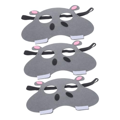 TOYANDONA 3 Stück Teiliges Tiermasken für Leichte Wiederverwendbare Halbgesichtsmasken mit Niedlichen Frosch Tiger und Flusspferd Designs für Halloween Karneval und Kinderspiele TOYANDONA 3 Stück Teiliges Tiermasken für Leichte Wiederverwendbare Halbgesichtsmasken mit Niedlichen Frosch Tiger und Flusspferd Designs für Halloween Karneval und Kinderspiele von TOYANDONA