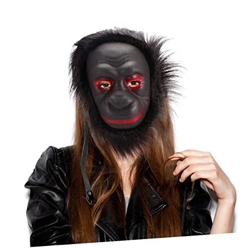 TOYANDONA 3 Stück Tierische Maske Tierkopfmasken Schimpanse Lustige Maske Halloween-gesichtsabdeckung Fell Schild Erwachsene Maskenfest Halloween-maske Beängstigend Tiermasken Black TOYANDONA 3 Stück Tierische Maske Tierkopfmasken Schimpanse Lustige Maske Halloween-gesichtsabdeckung Fell Schild Erwachsene Maskenfest Halloween-maske Beängstigend Tiermasken Black von TOYANDONA