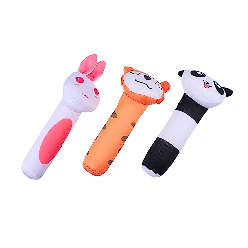 TOYANDONA 3 Stück Tierische Rasseln Rasselnde Spielsachen Tierische Bb-Sticks Plüsch TOYANDONA 3 Stück Tierische Rasseln Rasselnde Spielsachen Tierische Bb-Sticks Plüsch von TOYANDONA