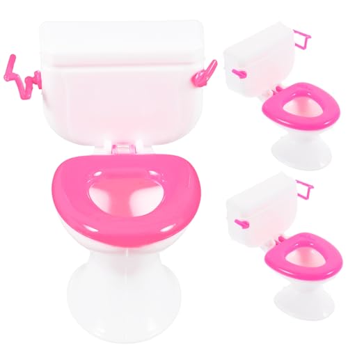 TOYANDONA 3stücke Teiliges Badezimmer Mini Toiletten Spielzeug Für Wohnszenen Zufällige Farben Als Dekoration Für Kinderzimmer Und Puppenhäuser TOYANDONA 3stücke Teiliges Badezimmer Mini Toiletten Spielzeug Für Wohnszenen Zufällige Farben Als Dekoration Für Kinderzimmer Und Puppenhäuser von TOYANDONA