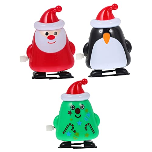 TOYANDONA 3 Stück Weihnachtliche Aufziehspielzeuge Lustige Kunststoff Figuren Weihnachtsmann Weihnachtsbaum und Pinguin Niedliche Spielzeuge für und Partyspaß TOYANDONA 3 Stück Weihnachtliche Aufziehspielzeuge Lustige Kunststoff Figuren Weihnachtsmann Weihnachtsbaum und Pinguin Niedliche Spielzeuge für und Partyspaß von TOYANDONA