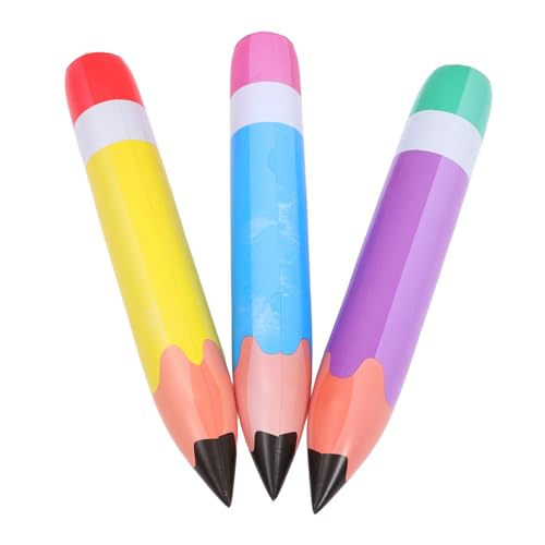TOYANDONA 3 Stück aufblasbares Bleistiftspielzeug Mädchen Hallo Jumbo-Bleistiftspielzeug bleistifte deko Extra große Bleistiftspielzeuge Übergroße Bleistift-Requisite PVC TOYANDONA 3 Stück aufblasbares Bleistiftspielzeug Mädchen Hallo Jumbo-Bleistiftspielzeug bleistifte deko Extra große Bleistiftspielzeuge Übergroße Bleistift-Requisite PVC von TOYANDONA