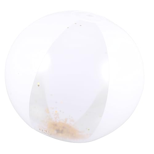 TOYANDONA 3 Stücke Glitter Strand Ball Sand Aufblasbare Strand Spiele Bälle Schwimmbad Ball Dekorative Pailletten Ball Pool Strand Ball Kleine Strand Ball Glitter Pailletten Strand Ball Pvc von TOYANDONA