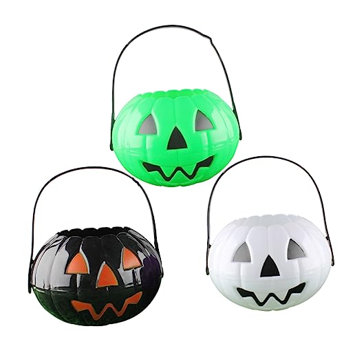 TOYANDONA 3 Stücke Kürbis Container Kürbis Halloween Halloween Kürbis Eimer Halloween Candy Taschen Schwarz TOYANDONA 3 Stücke Kürbis Container Kürbis Halloween Halloween Kürbis Eimer Halloween Candy Taschen Schwarz von TOYANDONA