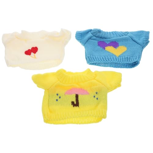 TOYANDONA 3 Stücke Mini Stofftier Kostüm Bär Puppenkleidung Niedliche Puppen Outfit Puppenbekleidung Zur Dekoration Austauschbare Stoffbärenkleidung TOYANDONA 3 Stücke Mini Stofftier Kostüm Bär Puppenkleidung Niedliche Puppen Outfit Puppenbekleidung Zur Dekoration Austauschbare Stoffbärenkleidung von TOYANDONA