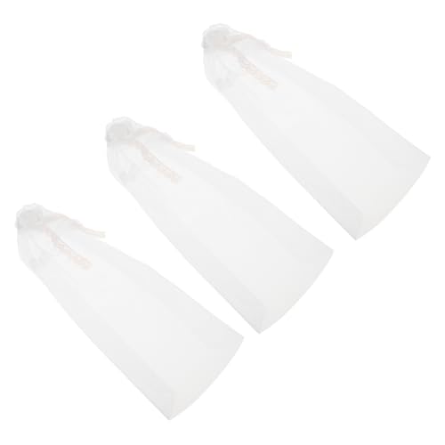 TOYANDONA 3 Stücke Teiliges Puppen Brautkopfschleier Miniatur Brautschleier aus Leichtem Tüll mit Spitze Wiederverwendbares Puppen Hochzeitszubehör für DIY Styling und Hochzeitsspielzeug TOYANDONA 3 Stücke Teiliges Puppen Brautkopfschleier Miniatur Brautschleier aus Leichtem Tüll mit Spitze Wiederverwendbares Puppen Hochzeitszubehör für DIY Styling und Hochzeitsspielzeug von TOYANDONA