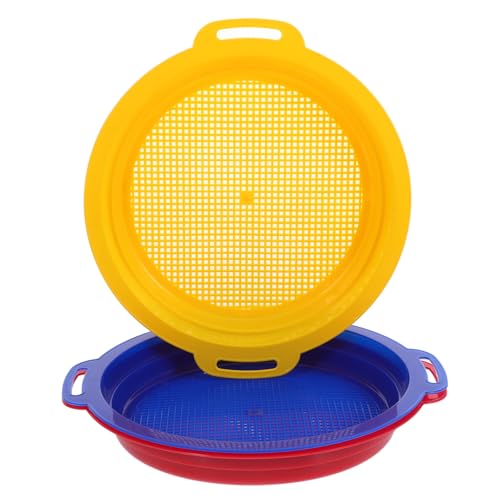 TOYANDONA 3 Stücke Teiliges Sand Sieb aus Kunststoff Feines Maschennetz für Sandfiltration Leichtes Sommer Strandspielzeug Tragbar für Geeignet für Strand Garten und Poolspaß TOYANDONA 3 Stücke Teiliges Sand Sieb aus Kunststoff Feines Maschennetz für Sandfiltration Leichtes Sommer Strandspielzeug Tragbar für Geeignet für Strand Garten und Poolspaß von TOYANDONA