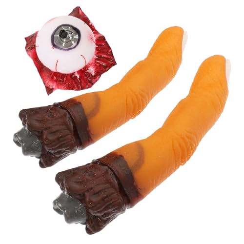 TOYANDONA 3 Stücke künstliche Organe gruselig Dekorationen Teile blutig Halloween Party Halloween Halloween Funny Props Scary Props Orgelstütze Emulsion von TOYANDONA