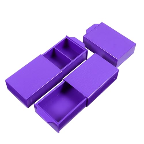 TOYANDONA 3-Teilige Boxen Vielfalt Box für kinderspielzeug spielzeuge für Trick Box Streichspielzeug Bühnen-Gimmick-Requisiten Plastik Violett TOYANDONA 3-Teilige Boxen Vielfalt Box für kinderspielzeug spielzeuge für Trick Box Streichspielzeug Bühnen-Gimmick-Requisiten Plastik Violett von TOYANDONA