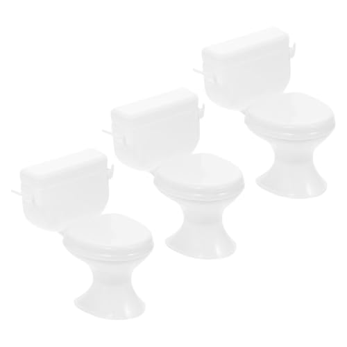 TOYANDONA 3-teiliges Toilettenhaus, Miniatur-Toilette, Mini-Haus, Toilette, Mini-Topf, kleines Haus, Möbel, Miniatur-Puppen, Zubehör, kleine Toilette, Haus TOYANDONA 3-teiliges Toilettenhaus, Miniatur-Toilette, Mini-Haus, Toilette, Mini-Topf, kleines Haus, Möbel, Miniatur-Puppen, Zubehör, kleine Toilette, Haus von TOYANDONA