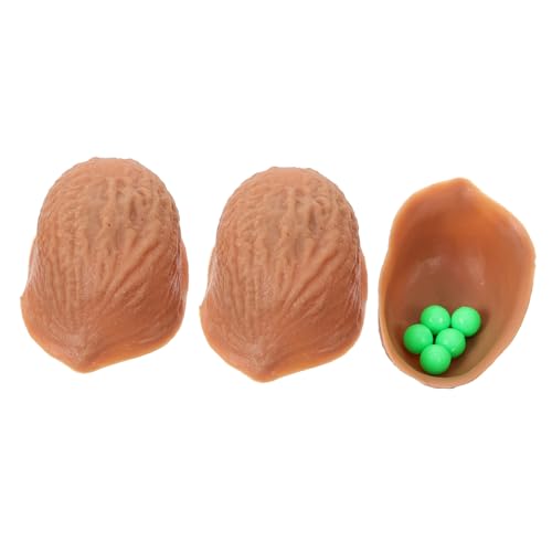 TOYANDONA 3 zhus Zauberer Magischer Trick mit Walnussschalen Spielzeug DREI Hütchenspiel Shell-Trick TOYANDONA 3 zhus Zauberer Magischer Trick mit Walnussschalen Spielzeug DREI Hütchenspiel Shell-Trick von TOYANDONA