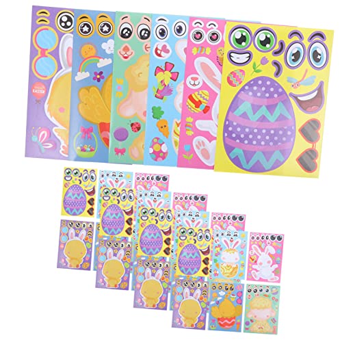 TOYANDONA Ostern Aufkleber Puzzle 30 Blätter Jigsaw Aufkleber Für Kinder Party Dekorationen von TOYANDONA
