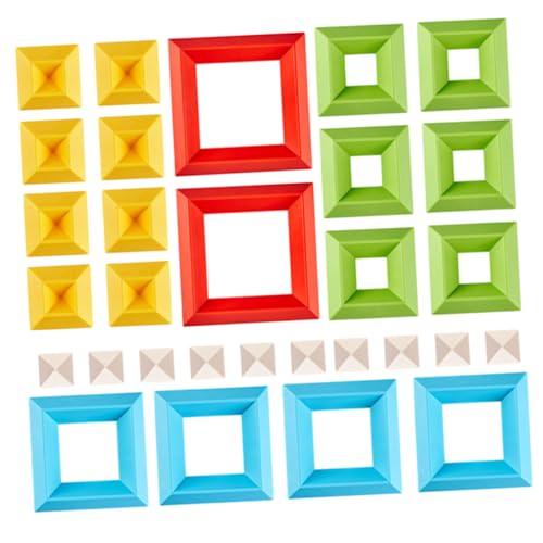 TOYANDONA 30 Stück Building Block - Baustein Kleinkinder stapeln Ziegel Konstruktionsspielzeug für Bauspielzeug für Plastik von TOYANDONA