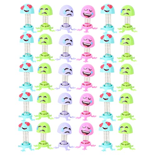 TOYANDONA 30 Stück Expression Spring Villain Kinderspielzeug Autospielzeug Hüpfbälle Für Kinderautos Minispielzeug Ornamente Für Für Kleinkinder Kinderspielzeug Desktop Kunststoff von TOYANDONA