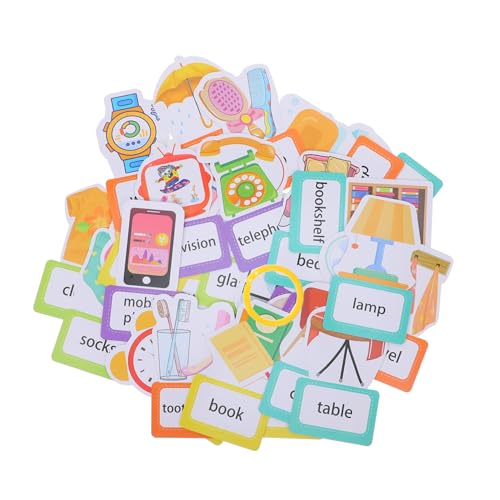 TOYANDONA Pädagogische Englisch-lernkarten Für Kleinkinder 30-teilig Reichhaltiges Lernspielzeug TOYANDONA Pädagogische Englisch-lernkarten Für Kleinkinder 30-teilig Reichhaltiges Lernspielzeug von TOYANDONA