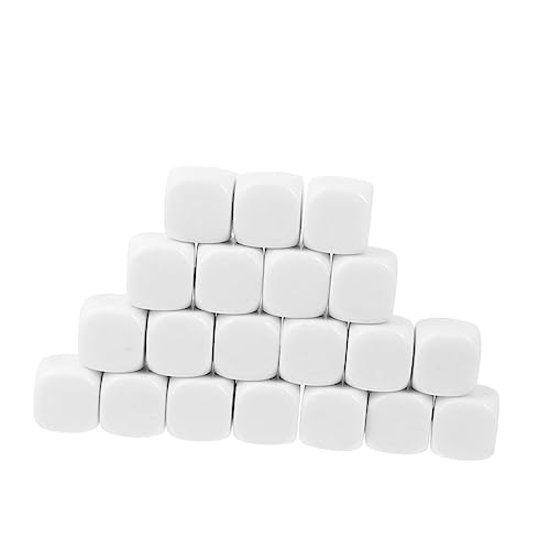 TOYANDONA 30 Stück Leere Würfel Leere weiße Würfel Spiel Würfel Partyzubehör Würfel Requisiten für Würfelspiele Glücksspielwürfel Leere Spielwürfel Pub- Acryl TOYANDONA 30 Stück Leere Würfel Leere weiße Würfel Spiel Würfel Partyzubehör Würfel Requisiten für Würfelspiele Glücksspielwürfel Leere Spielwürfel Pub- Acryl von TOYANDONA