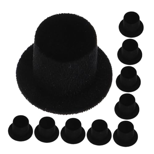 TOYANDONA 30 Stück Mini Samt Schwarz Kleine Formelle Filzhüte für Halloween Party Basteln DIY Puppen Schneemann-accessoires Mini Partyhüte für Figuren und Dekoration TOYANDONA 30 Stück Mini Samt Schwarz Kleine Formelle Filzhüte für Halloween Party Basteln DIY Puppen Schneemann-accessoires Mini Partyhüte für Figuren und Dekoration von TOYANDONA