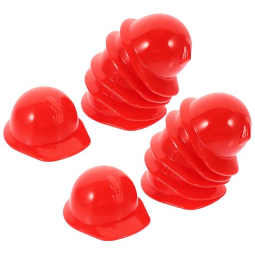 TOYANDONA 30 Stück Mini Sicherheitshüte – Mini Bau Partyhüte Dekoration Tortenaufsätze Partygeschenke Kunststoff Hartkappe Kostümzubehör von TOYANDONA