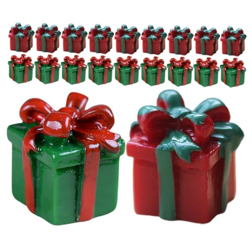 TOYANDONA 30 Stück Miniatur Weihnachtsgeschenkboxen Resin Dollhouse Zubehör Rote und Grüne Mini für Festliche Dekoration und Kreative Bastelprojekte TOYANDONA 30 Stück Miniatur Weihnachtsgeschenkboxen Resin Dollhouse Zubehör Rote und Grüne Mini für Festliche Dekoration und Kreative Bastelprojekte von TOYANDONA