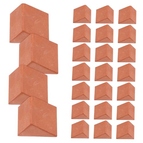 TOYANDONA 30 Stück Realistische Ziegelsteine für Kreative Modelle für DIY Puppenhäuser und Architekturprojekte Fördert Geschicklichkeit und Kreativität von TOYANDONA