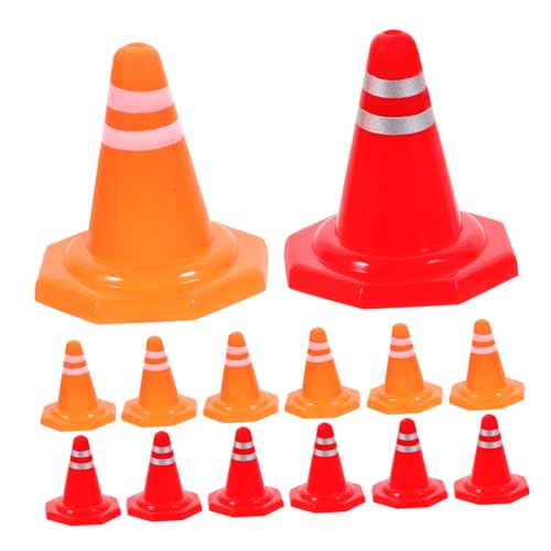 TOYANDONA 30 Stück Spielzeugmodell Fußballkegel Mini-fußball Zapfen Pädagogisches Lernspielzeug Simulation Straßenschild Leitkegel-Modell Mini-verkehrsbarriere Pp von TOYANDONA
