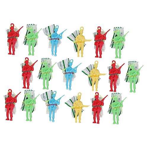 TOYANDONA 30 Stück Teiliges Fallschirm Mittelgroße Soldaten Fallschirme Umweltfreundlich Werfbar Outdoor Flugspielzeug für Mädchen Perfektes Party Mitgebsel und Draußen Unterhaltung von TOYANDONA