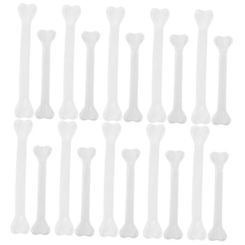 TOYANDONA 30 Stück Teiliges Kleine Plastik Knochen mit Robusten Aufhängelöchern Realistische Halloween Deko für Drinnen und Draußen Leichte Kunststoff Knochen für Gruselige Partys und von TOYANDONA