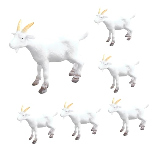 TOYANDONA 30 Stück Teiliges Kleine Ziegenfiguren aus Leichtem PVC Realistische Mini Ziegen Dekoration für Garten Innen und Außendeko Bastelmodelle für DIY Mikrolandschaften und von TOYANDONA