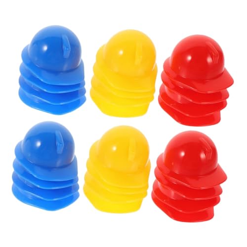 TOYANDONA 30 Stück Teiliges Mini Bauhelm aus Kunststoff Leichte Mini Sicherheitshelme in Rot Blau Gelb Puppenaccessoire für Basteln Dekoration und Kostümierung TOYANDONA 30 Stück Teiliges Mini Bauhelm aus Kunststoff Leichte Mini Sicherheitshelme in Rot Blau Gelb Puppenaccessoire für Basteln Dekoration und Kostümierung von TOYANDONA